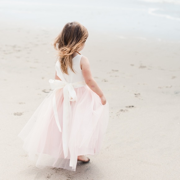 Silk Top Tulle Bottom Dress - Picture 6 of 12